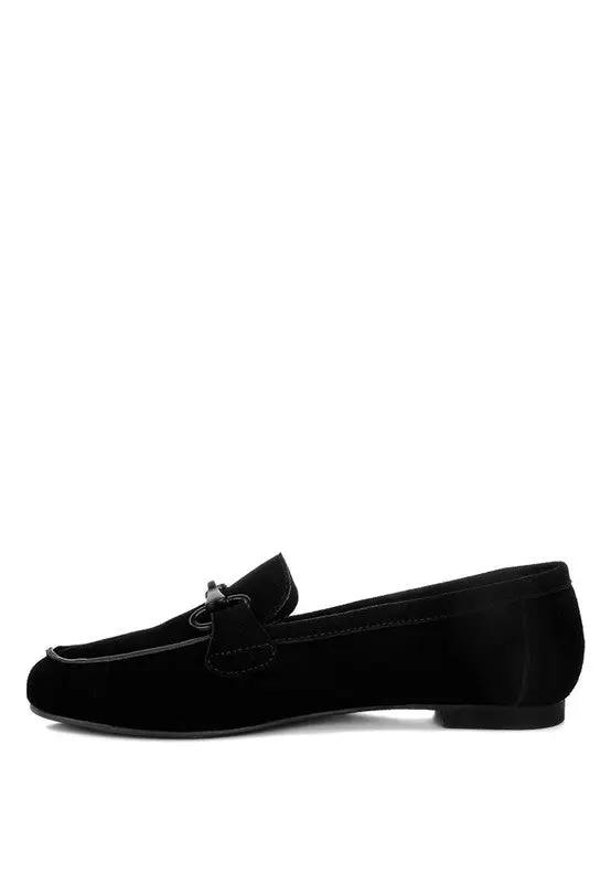 Awen Monochromatic Horsebit Real Suede Loafers for Men - Love Salve